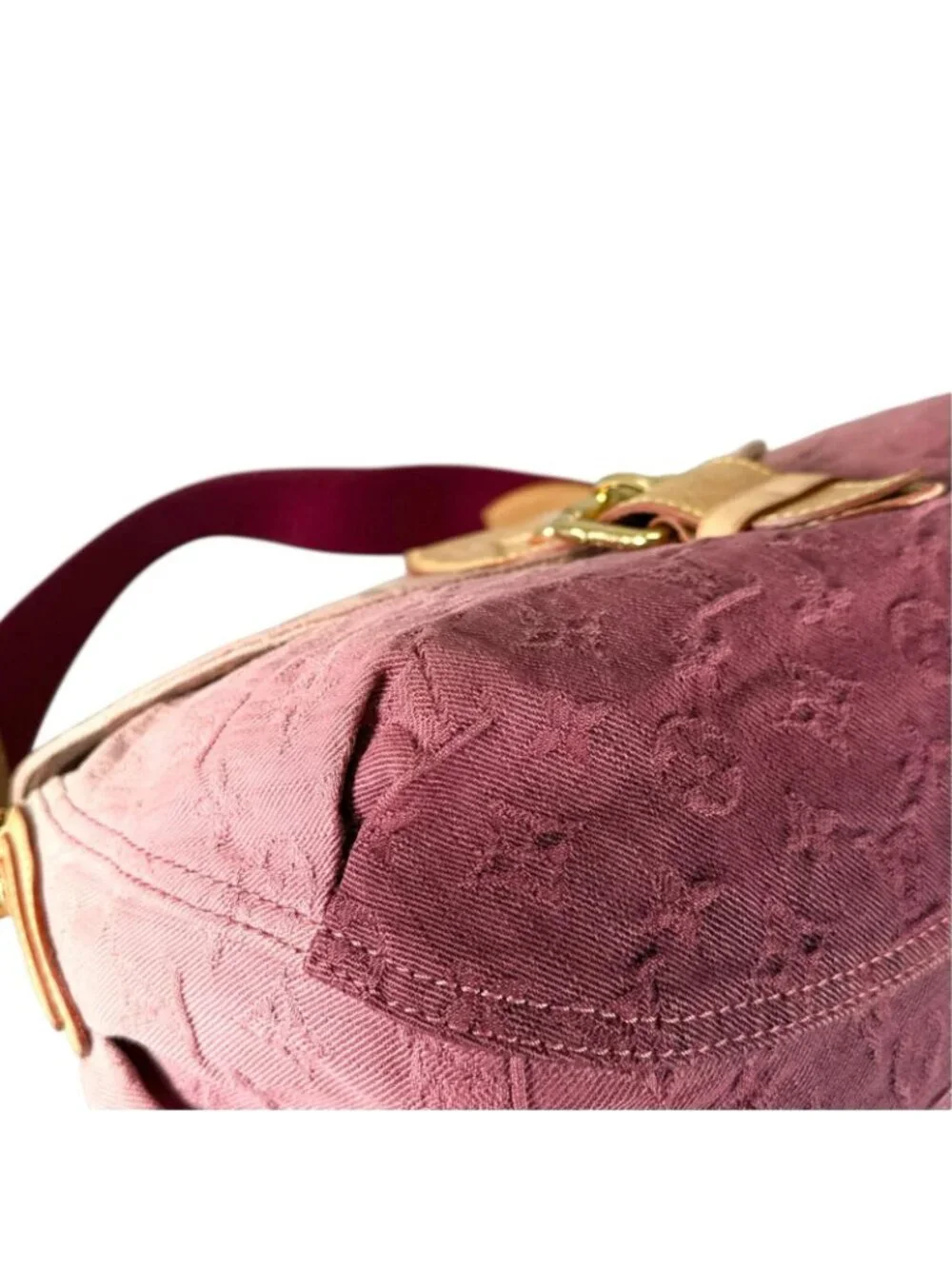 Louis Vuitton Sunray Handbag Monogram Denim Pink